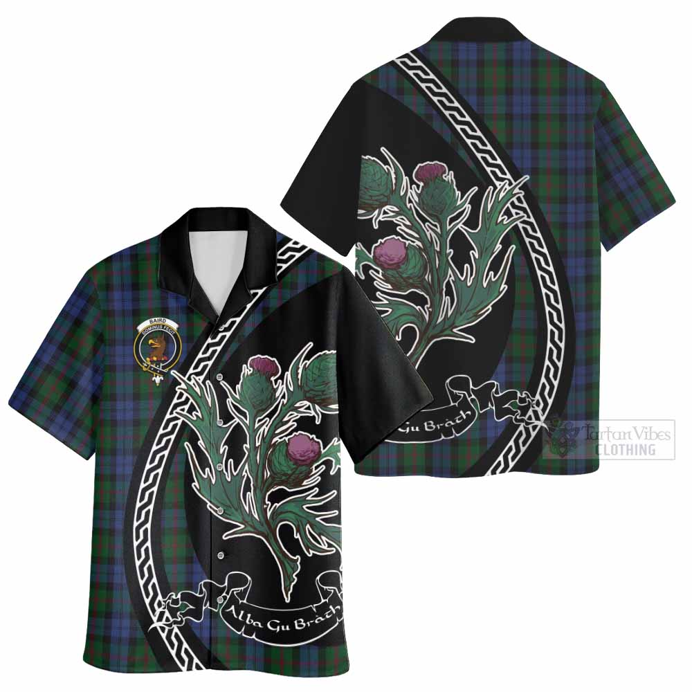 Baird Family Crest Tartan Hawaiian Shirt Alba Thistle Inspired - Tartan Vibes Clothing