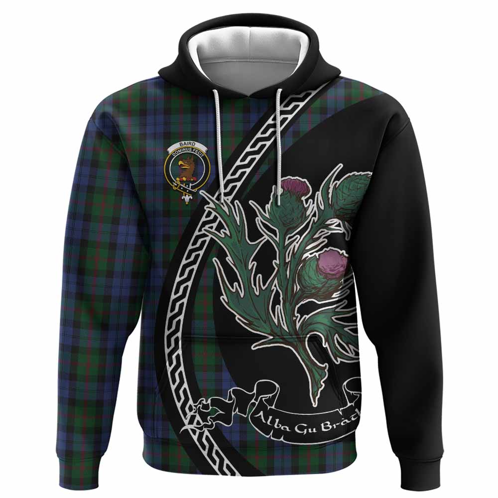 Baird Family Crest Tartan Hoodie Alba Thistle Inspired - Tartan Vibes Clothing