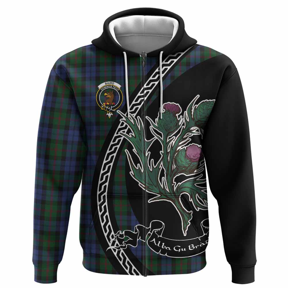 Baird Family Crest Tartan Hoodie Alba Thistle Inspired - Tartan Vibes Clothing