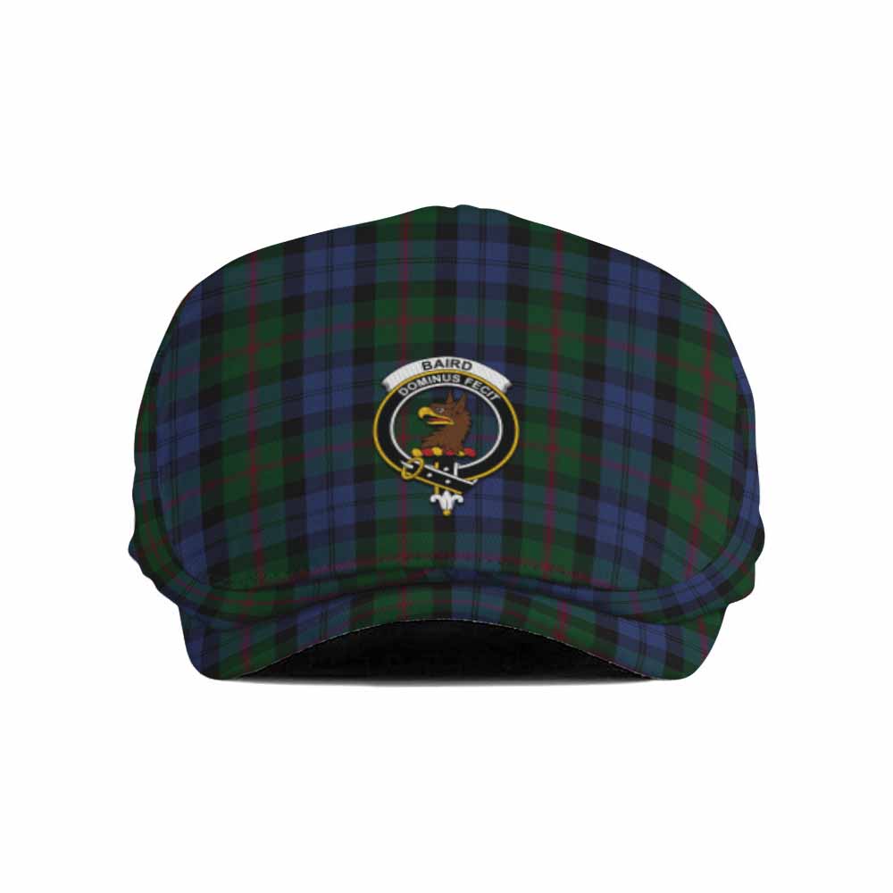 Baird Family Crest Tartan Jeff Cap, Tartan Flat Cap