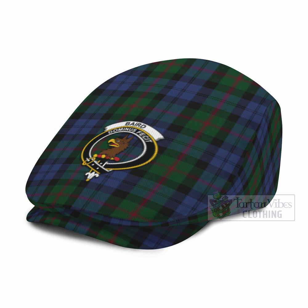 Baird Family Crest Tartan Jeff Cap, Tartan Flat Cap