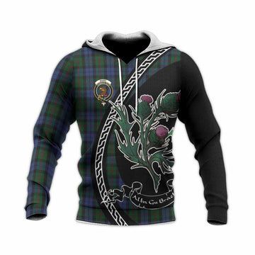 Baird Family Crest Tartan Knitted Hoodie Alba Thistle Inspired - Tartan Vibes Clothing