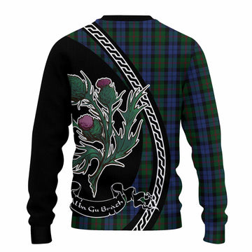Baird Family Crest Tartan Knitted Sweater Alba Thistle Inspired - Tartan Vibes Clothing