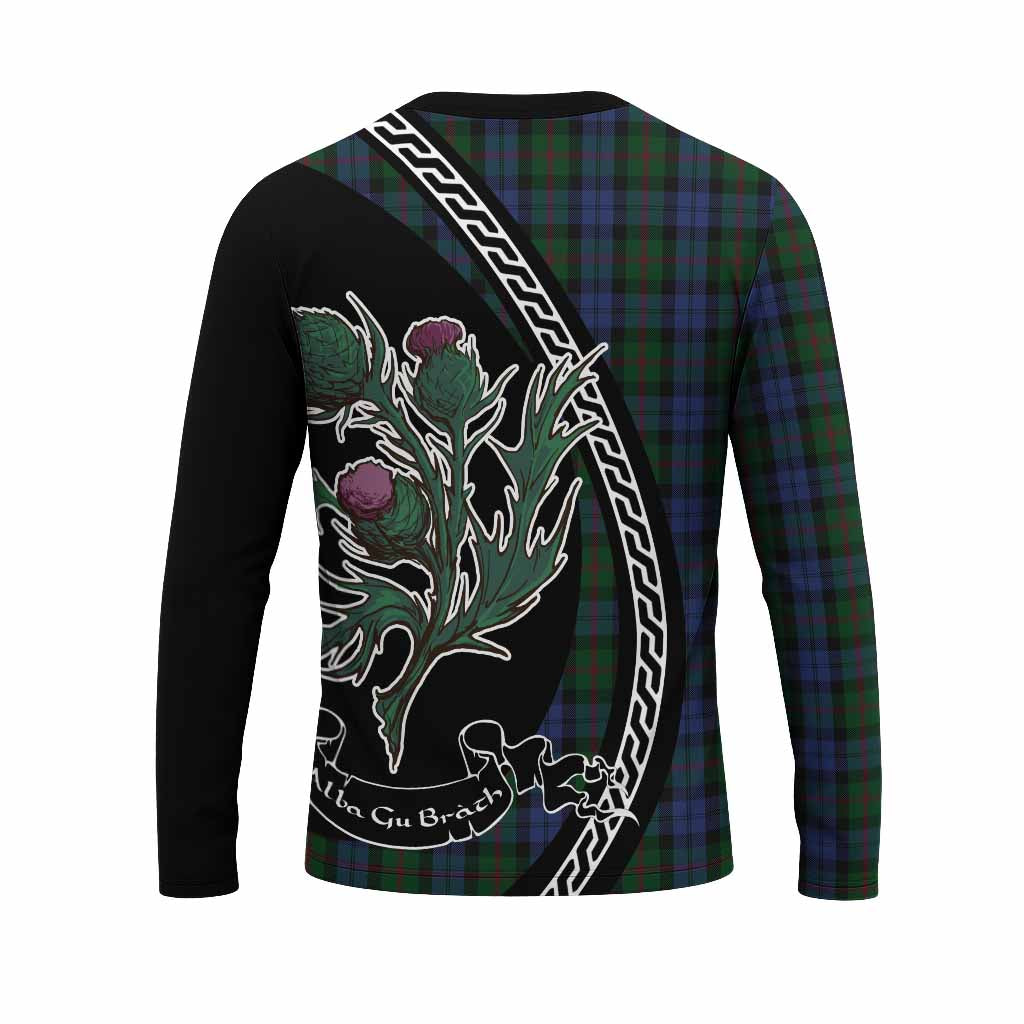 Baird Family Crest Tartan Long Sleeve T-Shirt Alba Thistle Inspired - Tartan Vibes Clothing