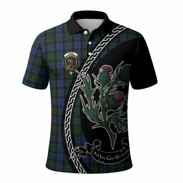 Baird Family Crest Tartan Polo Shirt Alba Thistle Inspired