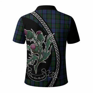 Baird Family Crest Tartan Polo Shirt Alba Thistle Inspired