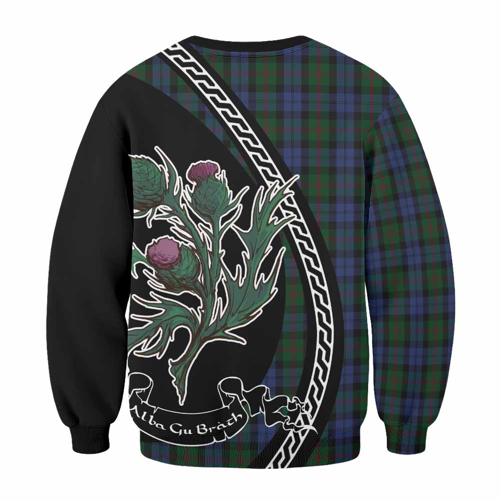 Baird Family Crest Tartan Sweatshirt Alba Thistle Inspired - Tartan Vibes Clothing