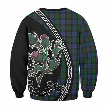 Baird Family Crest Tartan Sweatshirt Alba Thistle Inspired