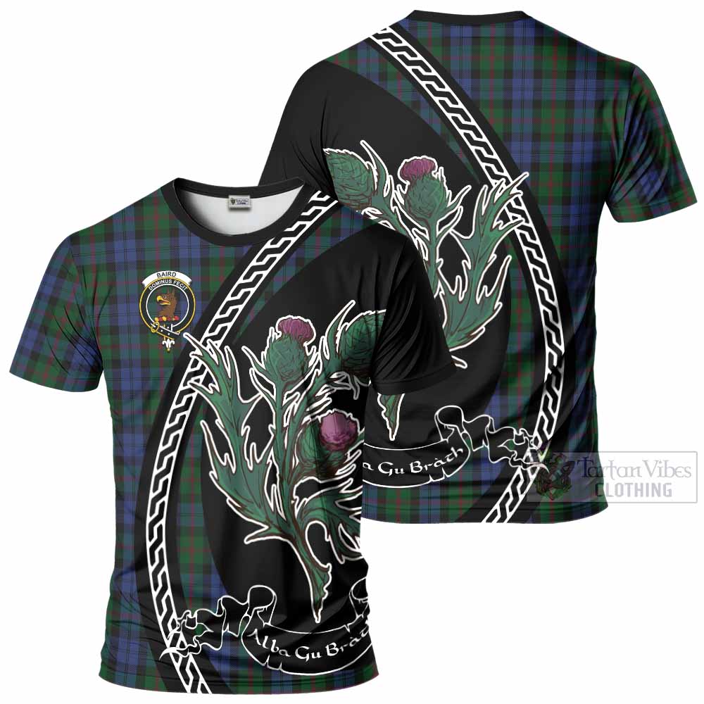 Baird Family Crest Tartan T-Shirt Alba Thistle Inspired - Tartan Vibes Clothing