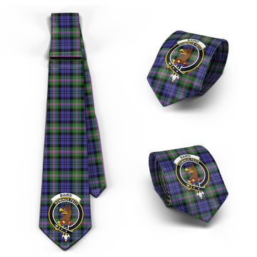 Baird Modern Tartan Classic Necktie with Family Crest