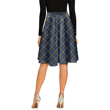 Baird Modern Tartan Melete Pleated Midi Skirt