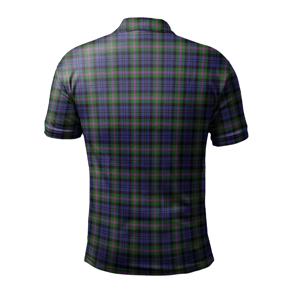 Baird Modern Tartan Men's Polo Shirt with Family Crest - Tartanvibesclothing
