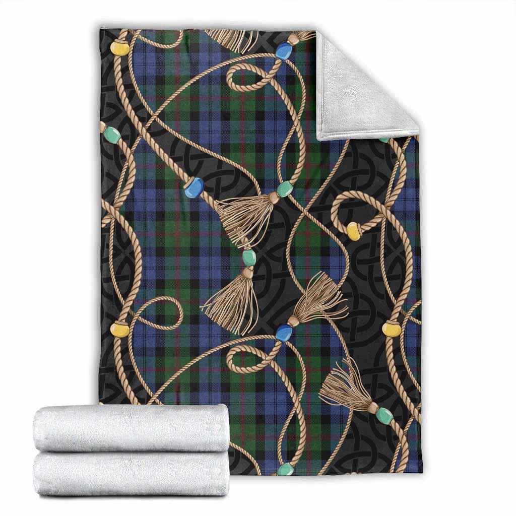 Baird Scottish Tartan Twisted Ropes Stylized Blanket X-Large 59 x 79 inches 150 x 200 cm - Tartan Vibes Clothing
