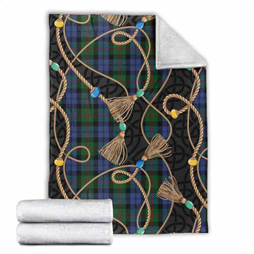 Baird Scottish Tartan Twisted Ropes Stylized Blanket X-Large 59 x 79 inches 150 x 200 cm - Tartan Vibes Clothing