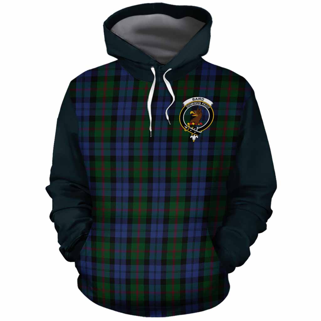 Baird Tartan Accent Cotton Hoodie with Family Crest