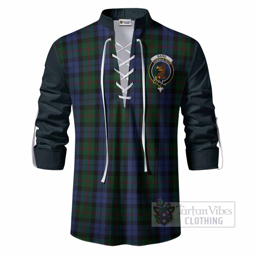 Baird Tartan Accent Ghillie Shirt with Family Crest
