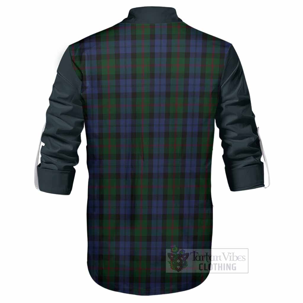 Baird Tartan Accent Ghillie Shirt with Family Crest