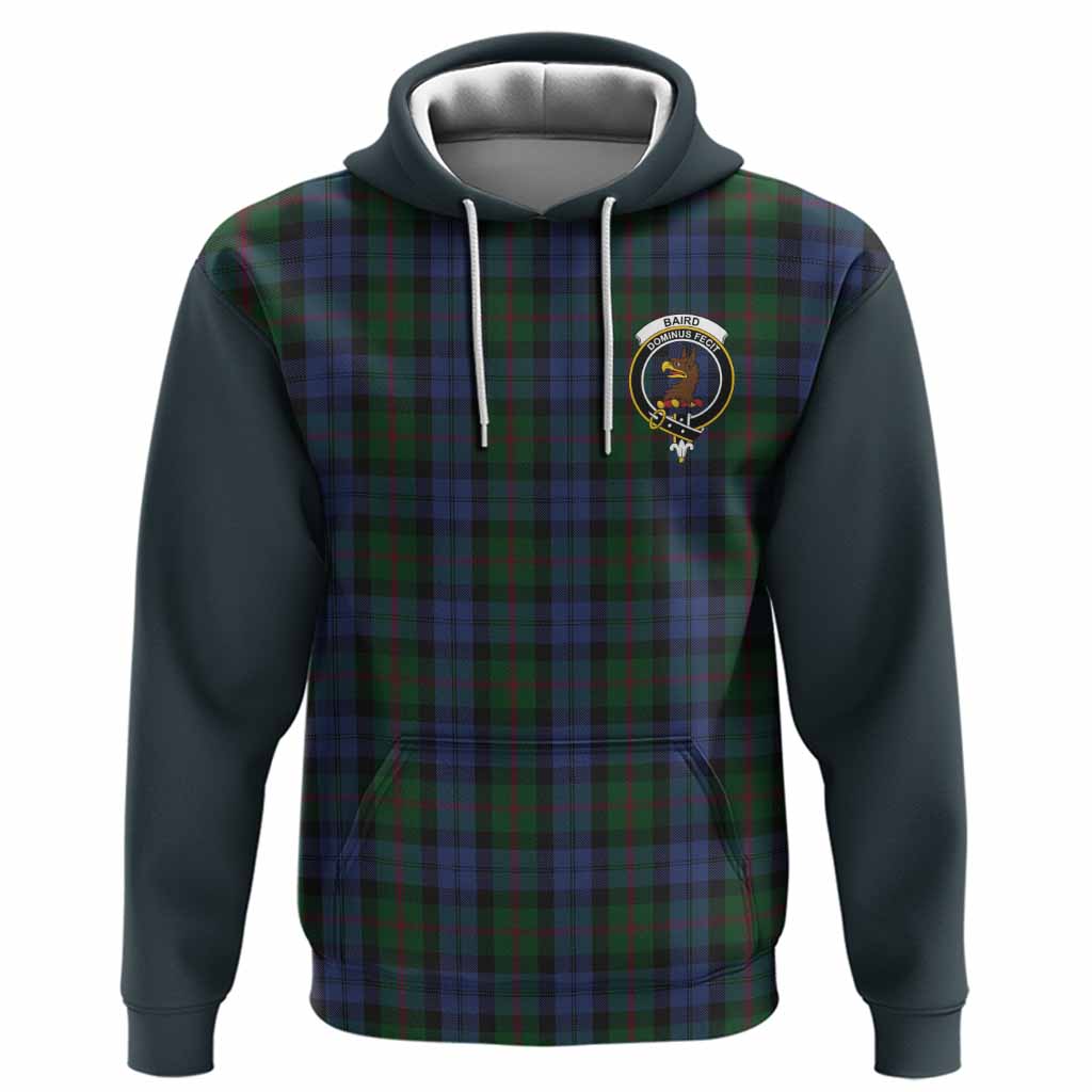 Baird Tartan Accent Hoodie with Family Crest