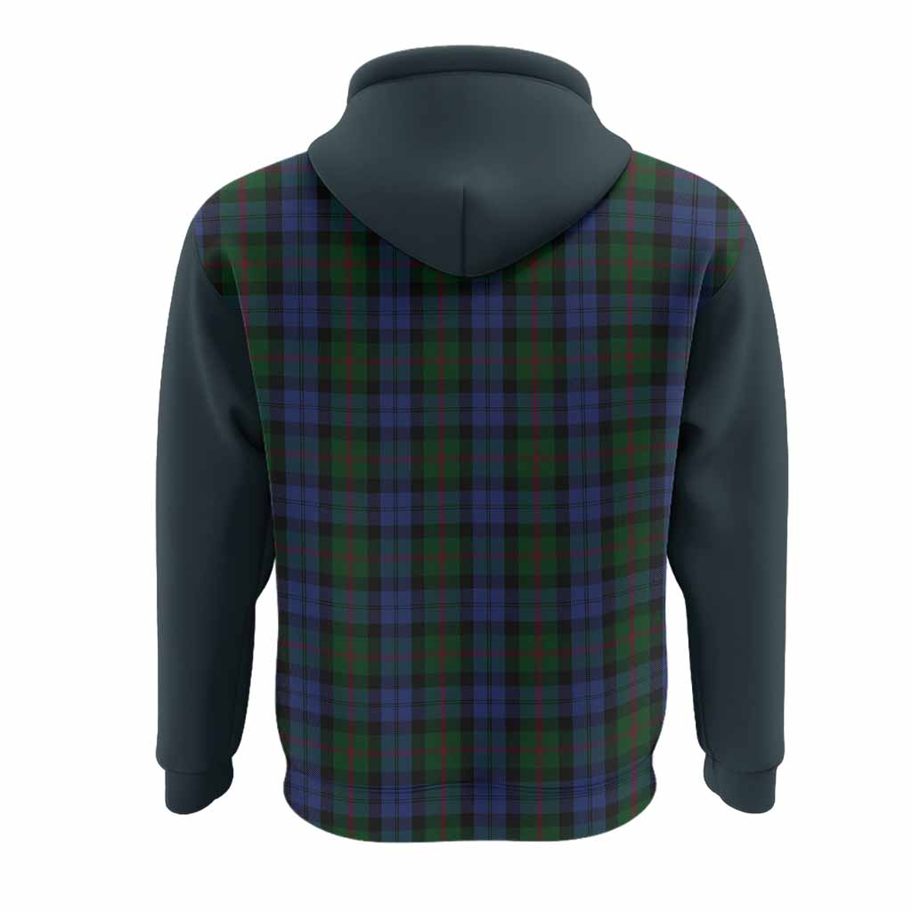 Baird Tartan Accent Hoodie with Family Crest