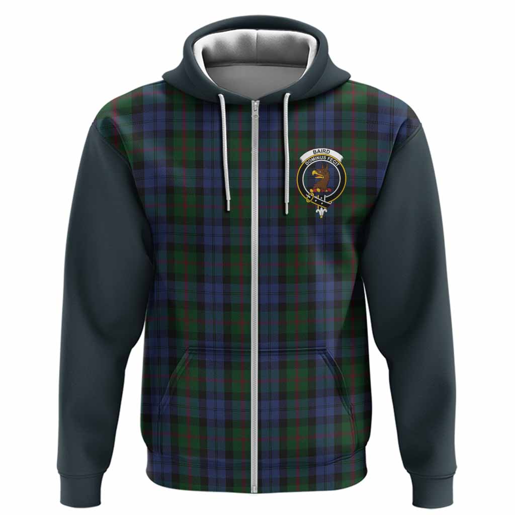 Baird Tartan Accent Hoodie with Family Crest