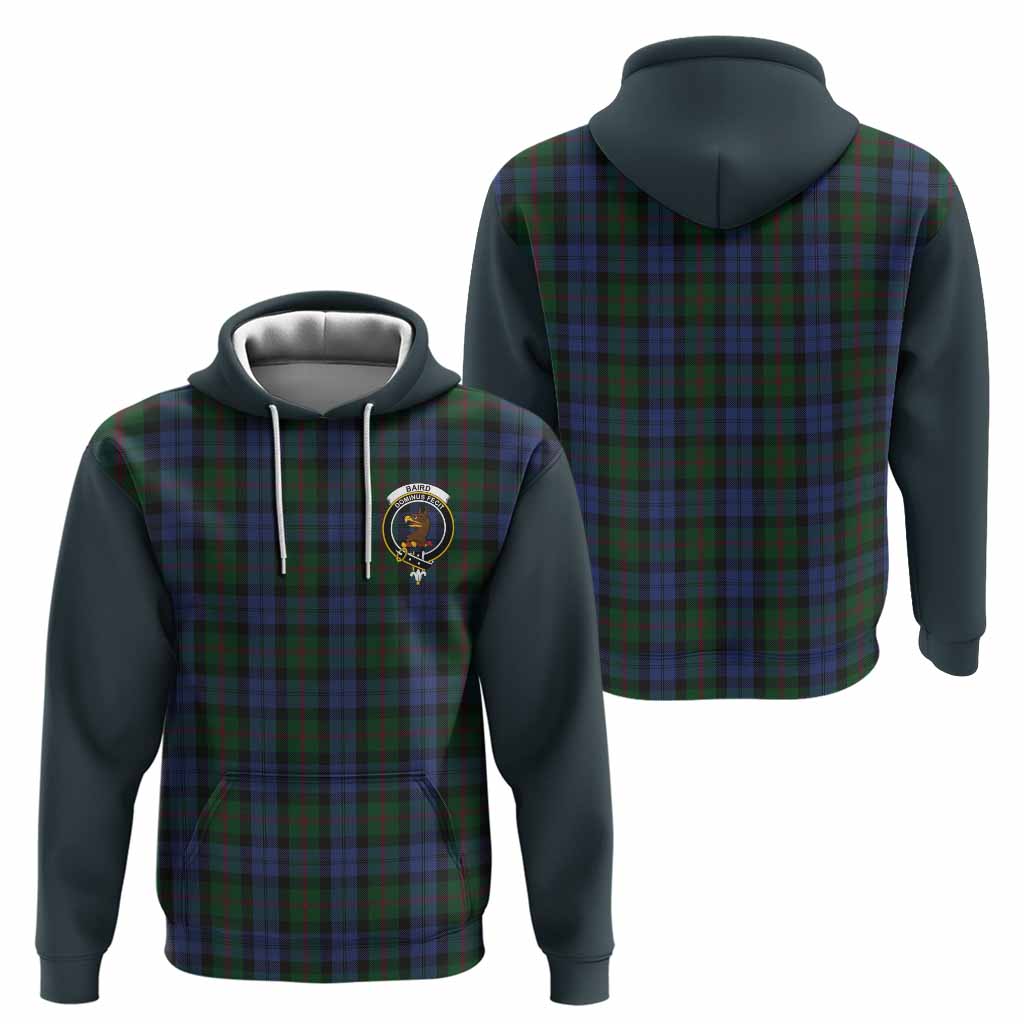 Baird Tartan Accent Hoodie with Family Crest