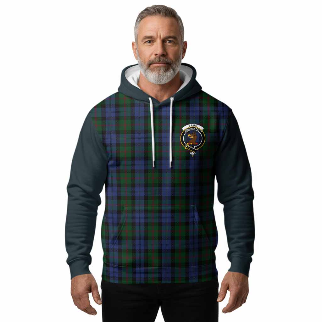 Baird Tartan Accent Hoodie with Family Crest