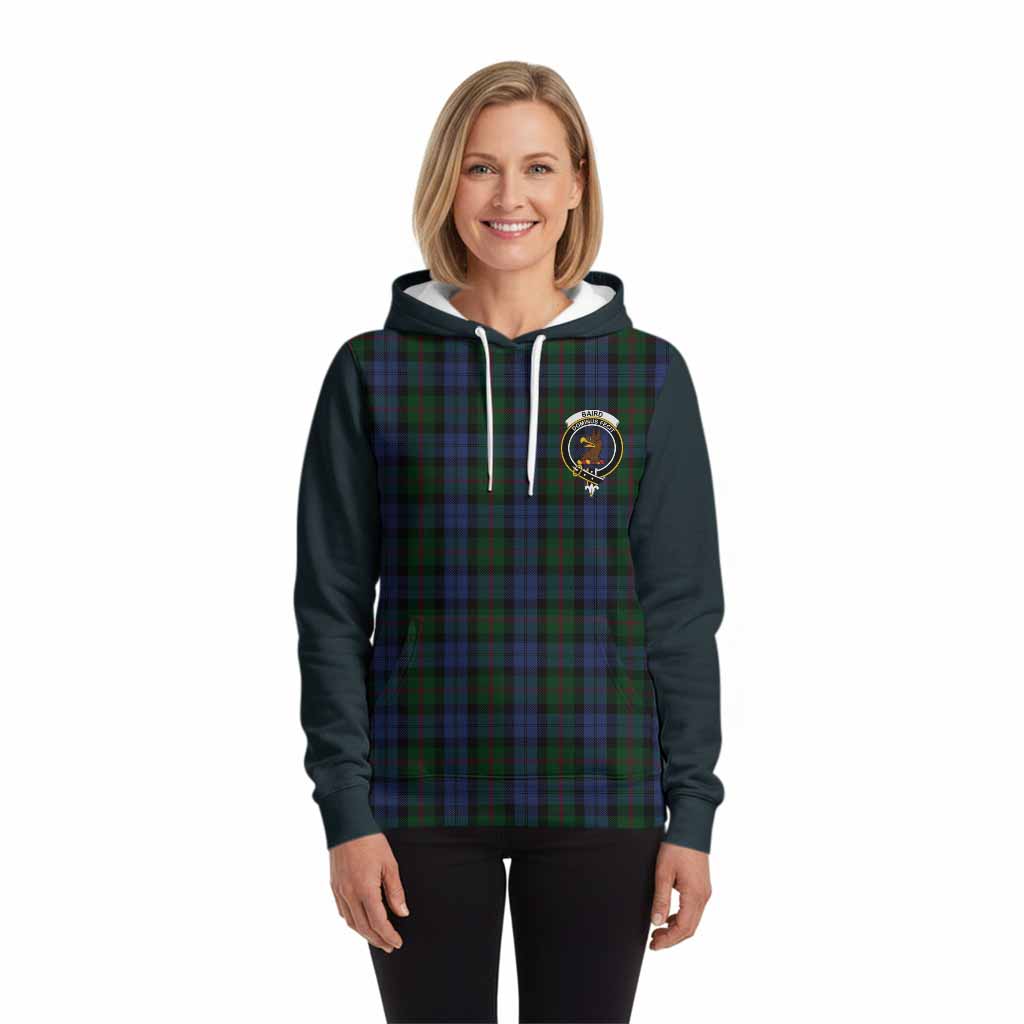 Baird Tartan Accent Hoodie with Family Crest