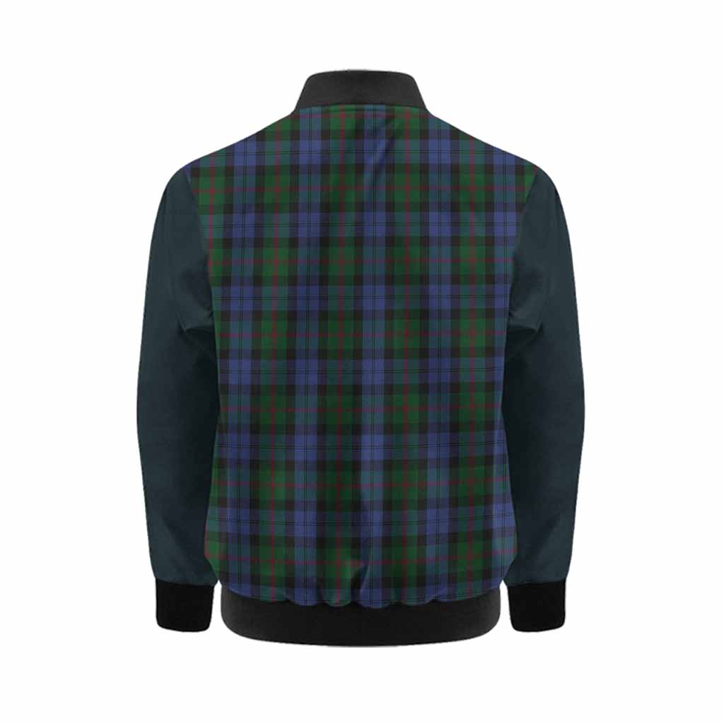 Baird Tartan Accent Kid Bomber Jacket with Family Crest