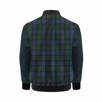 Baird Tartan Accent Kid Bomber Jacket with Family Crest