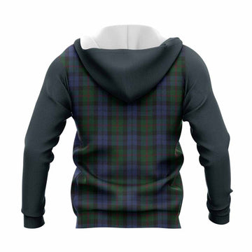 Baird Tartan Accent Knitted Hoodie with Family Crest