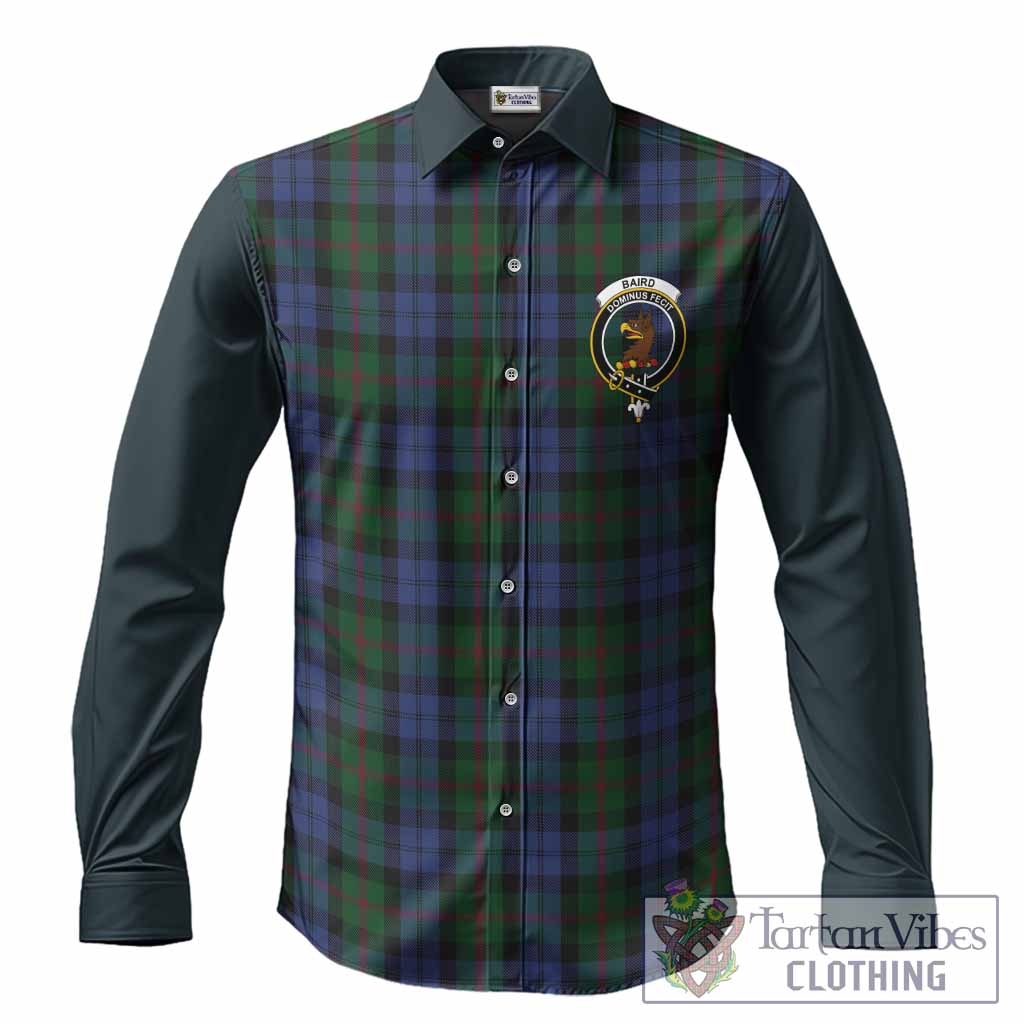 Baird Tartan Accent Long Sleeve Button Shirts with Family Crest