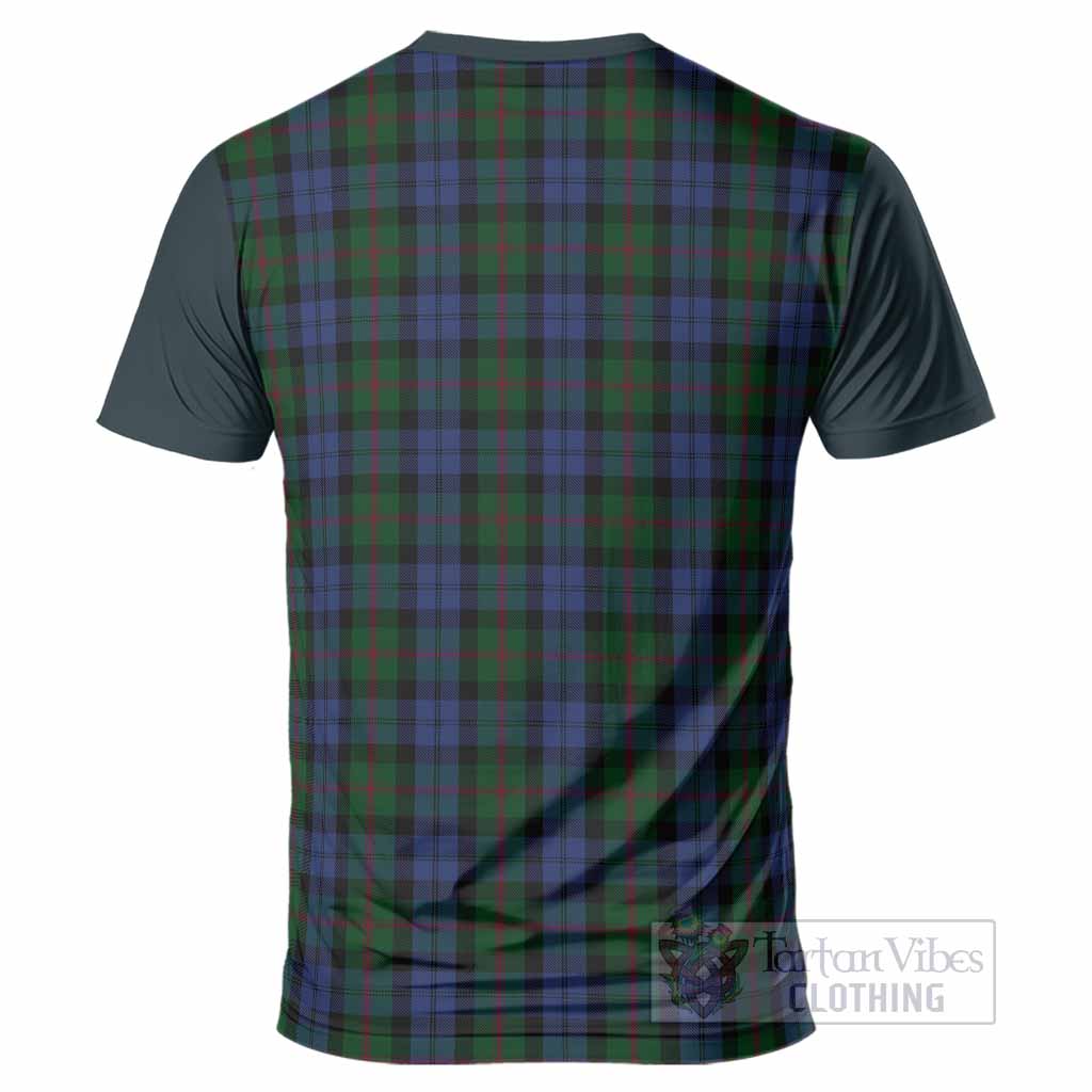 Baird Tartan Accent T-Shirt with Family Crest