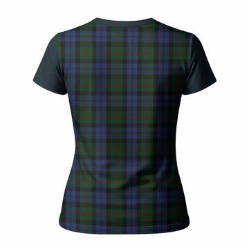 Baird Tartan Accent Women T shirt with Family Crest