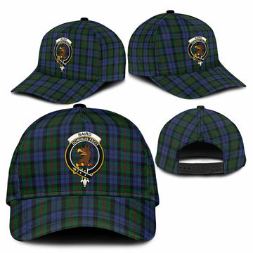 Baird Tartan Classic Cap with Family Crest