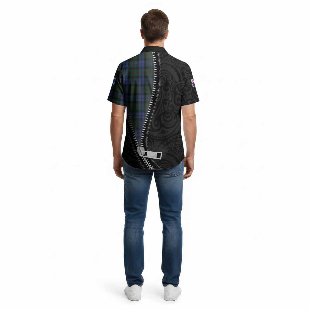 Baird Tartan Cotton Hawaiian Shirt New Zealand Pattern Unique Zipper Stylized