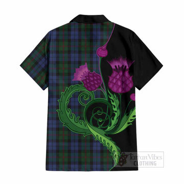 Baird Tartan Cotton Hawaiian Shirt Traditional Scottish Thistle