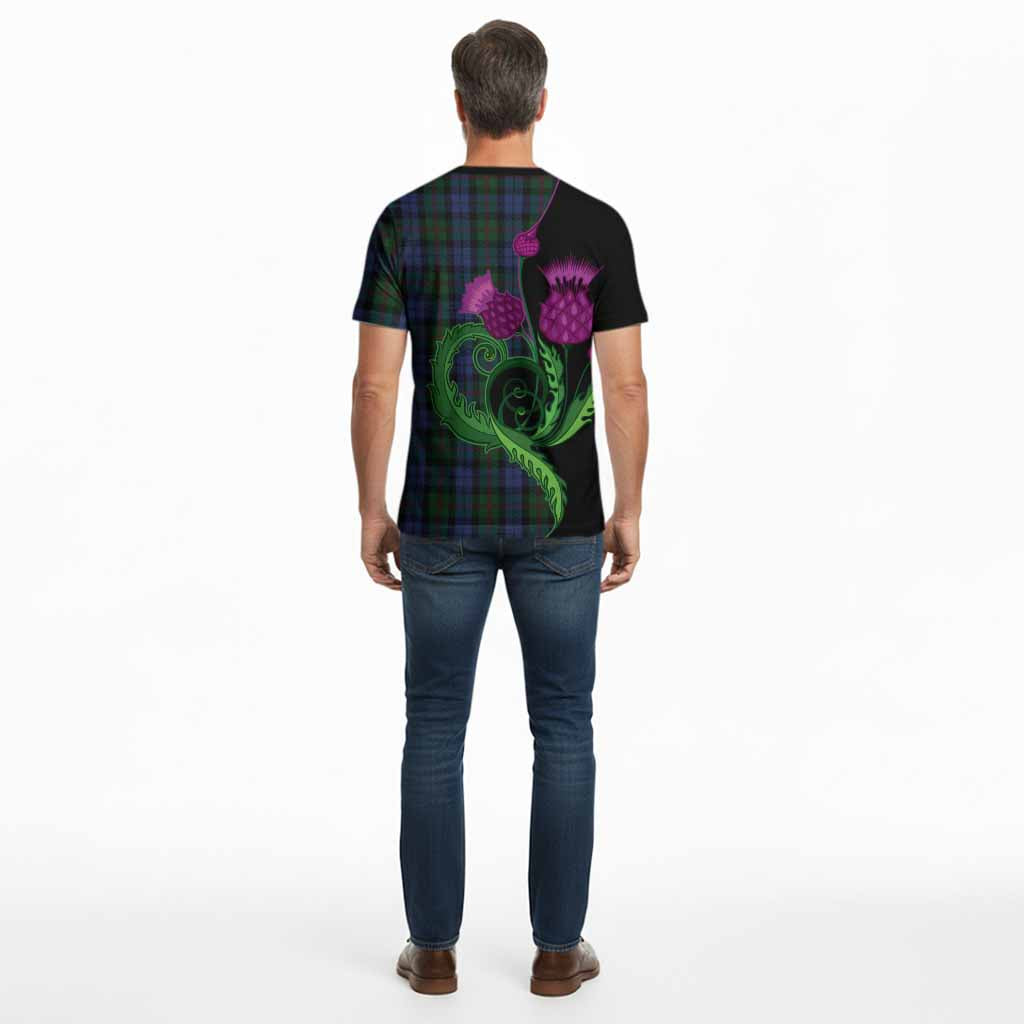 Baird Tartan Cotton T-shirt Traditional Scottish Thistle