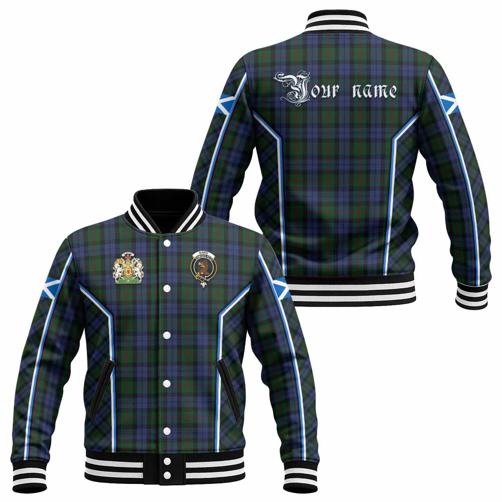 Baird Tartan Crest Baseball Jacket Scotland Coat of Arm Flag Style - Tartan Vibes Clothing