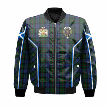 Baird Tartan Crest Bomber Jacket Scotland Coat of Arm Flag Style