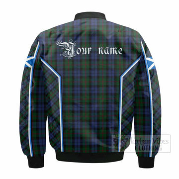 Baird Tartan Crest Bomber Jacket Scotland Coat of Arm Flag Style
