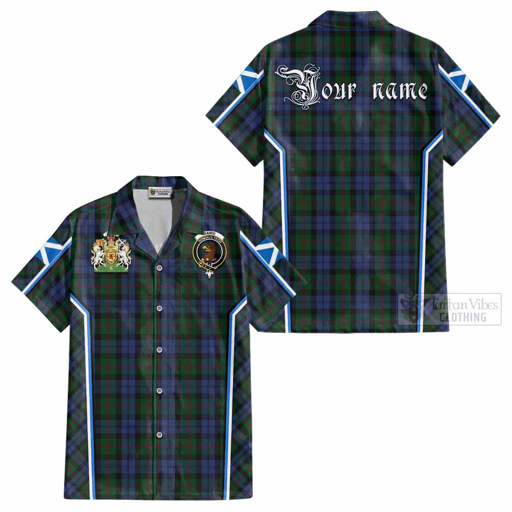 Baird Tartan Crest Cotton Hawaiian Shirt Scotland Coat of Arm Flag Style - Tartan Vibes Clothing
