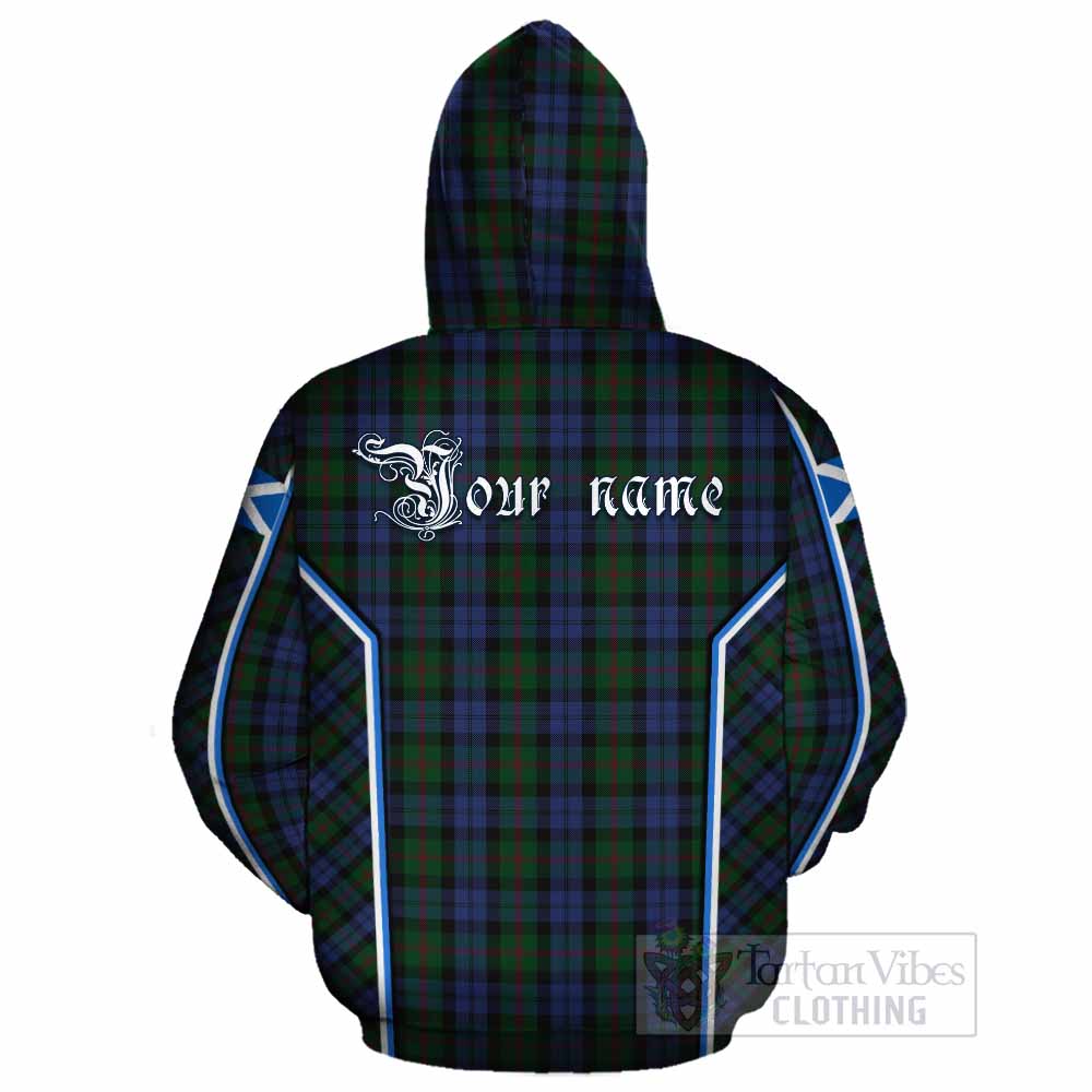 Baird Tartan Crest Cotton Hoodie Scotland Coat of Arm Flag Style - Tartan Vibes Clothing