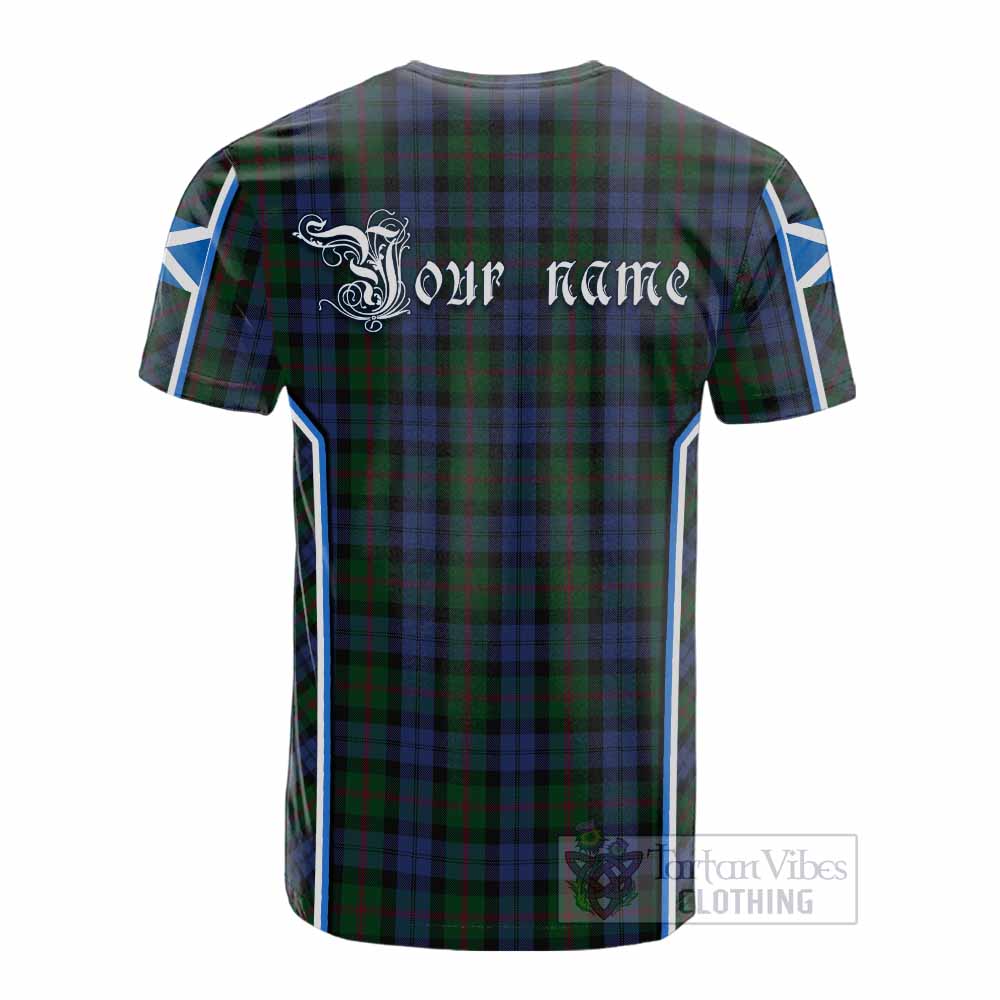 Baird Tartan Crest Cotton T-shirt Scotland Coat of Arm Flag Style - Tartan Vibes Clothing