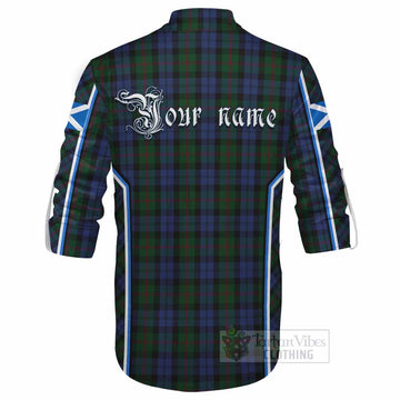 Baird Tartan Crest Ghillie Kilt Shirt Scotland Coat of Arm Flag Style