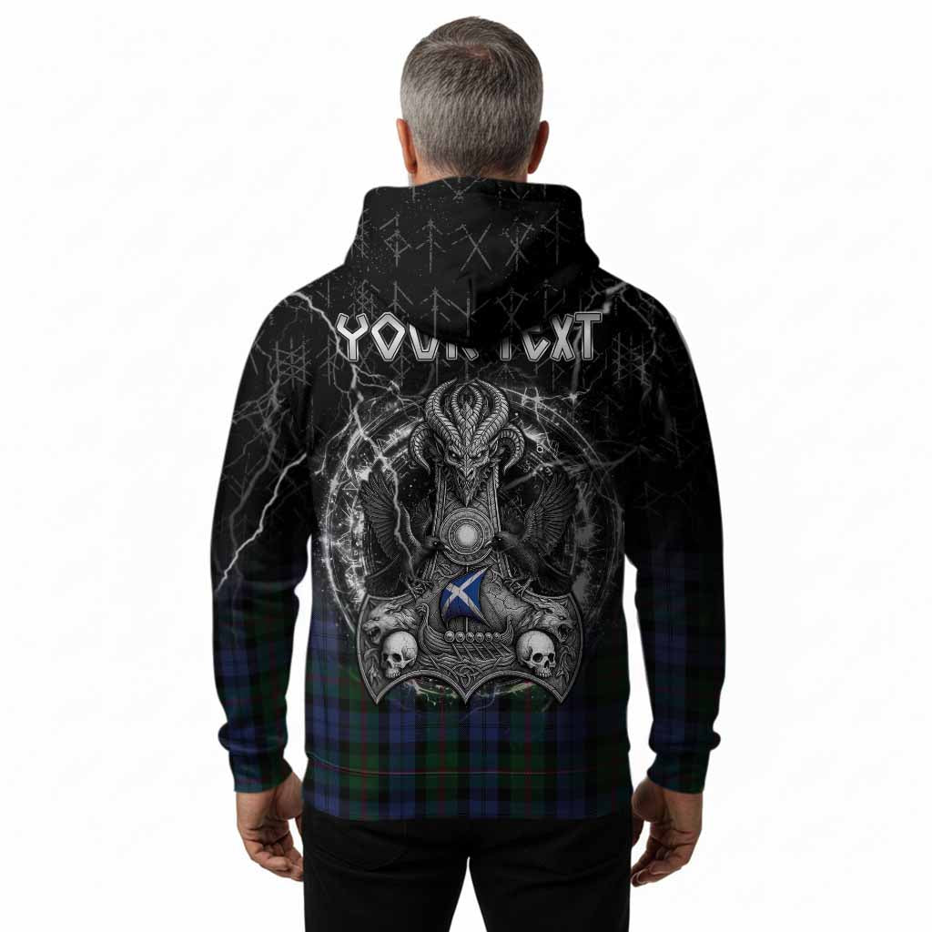 Baird Tartan Crest Hoodie Celtic Odin's Raven Legacy