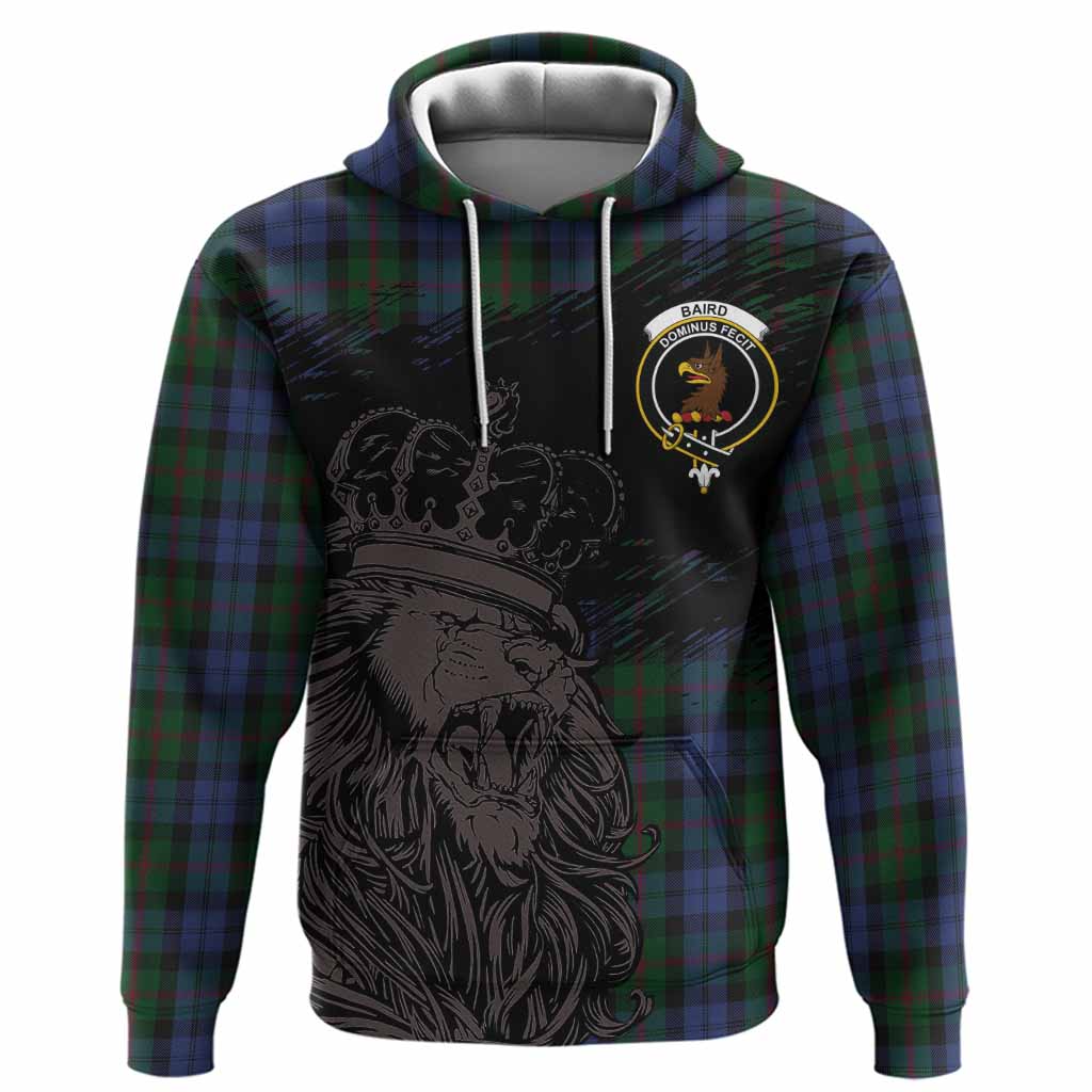 Baird Tartan Crest Hoodie Crowned Lion Heritage Style