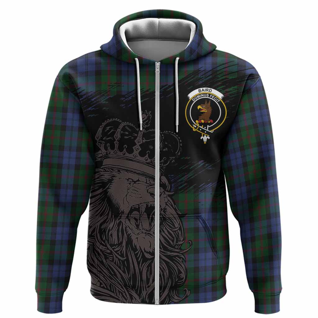 Baird Tartan Crest Hoodie Crowned Lion Heritage Style