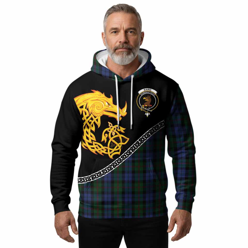 Baird Tartan Crest Hoodie Legendary Dragon Knot Half Style