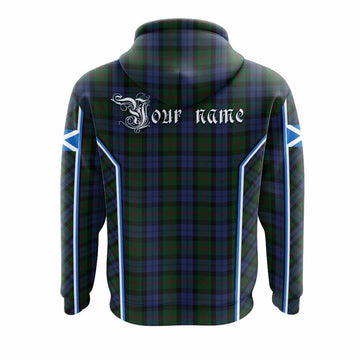 Baird Tartan Crest Hoodie Scotland Coat of Arm Flag Style