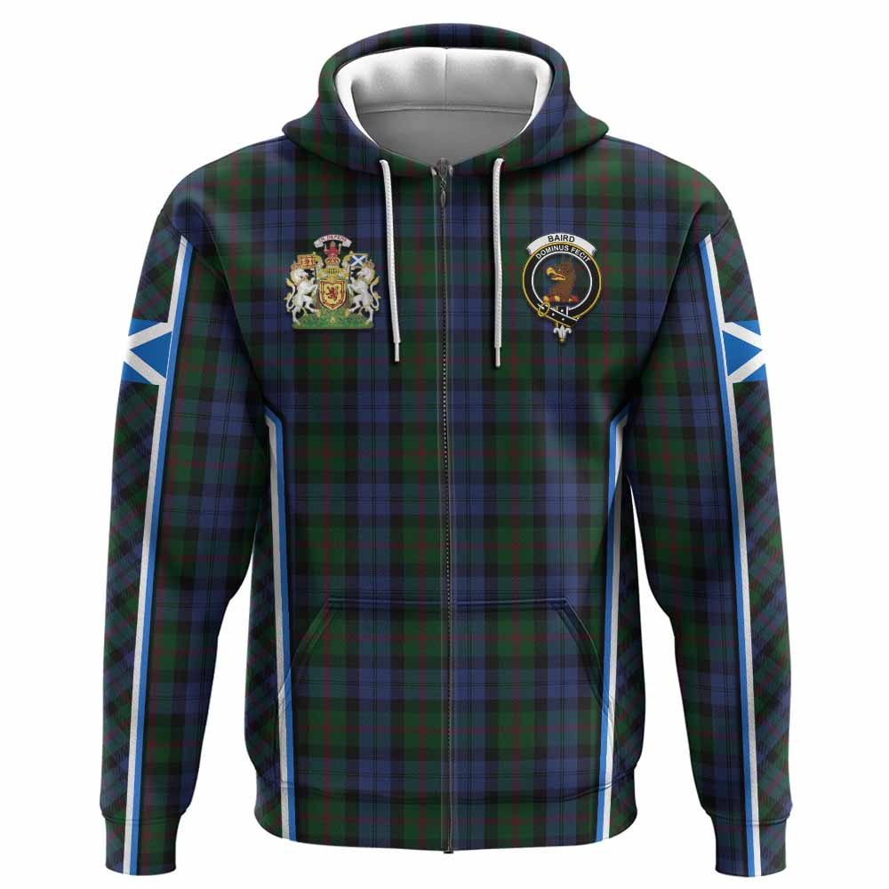 Baird Tartan Crest Hoodie Scotland Coat of Arm Flag Style - Tartan Vibes Clothing